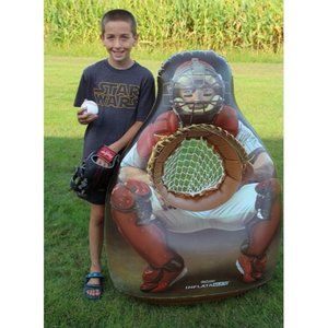 Inflataman Baseball Toss Challenge Inflatable Catcher Strike Zone Pitching Game